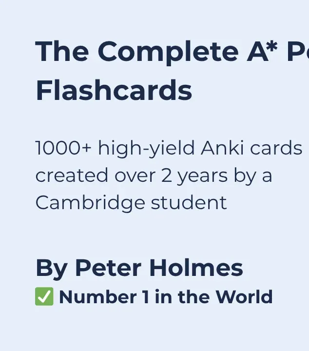 The Complete A* Politics A Level Flashcards (1st in the world!)