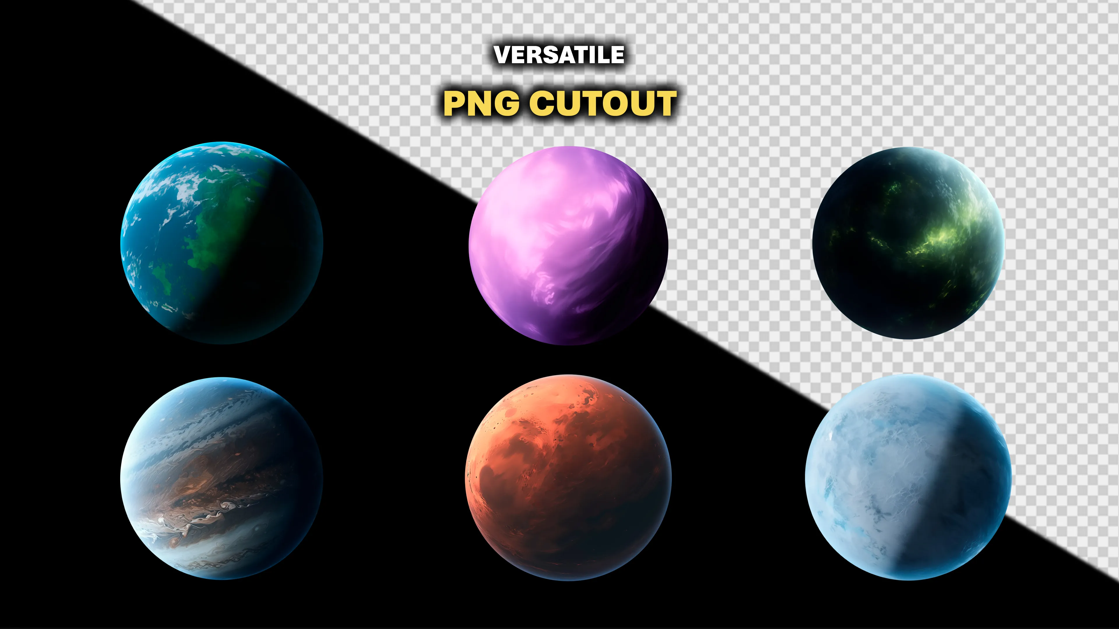 300+ PNG Cutout Planets