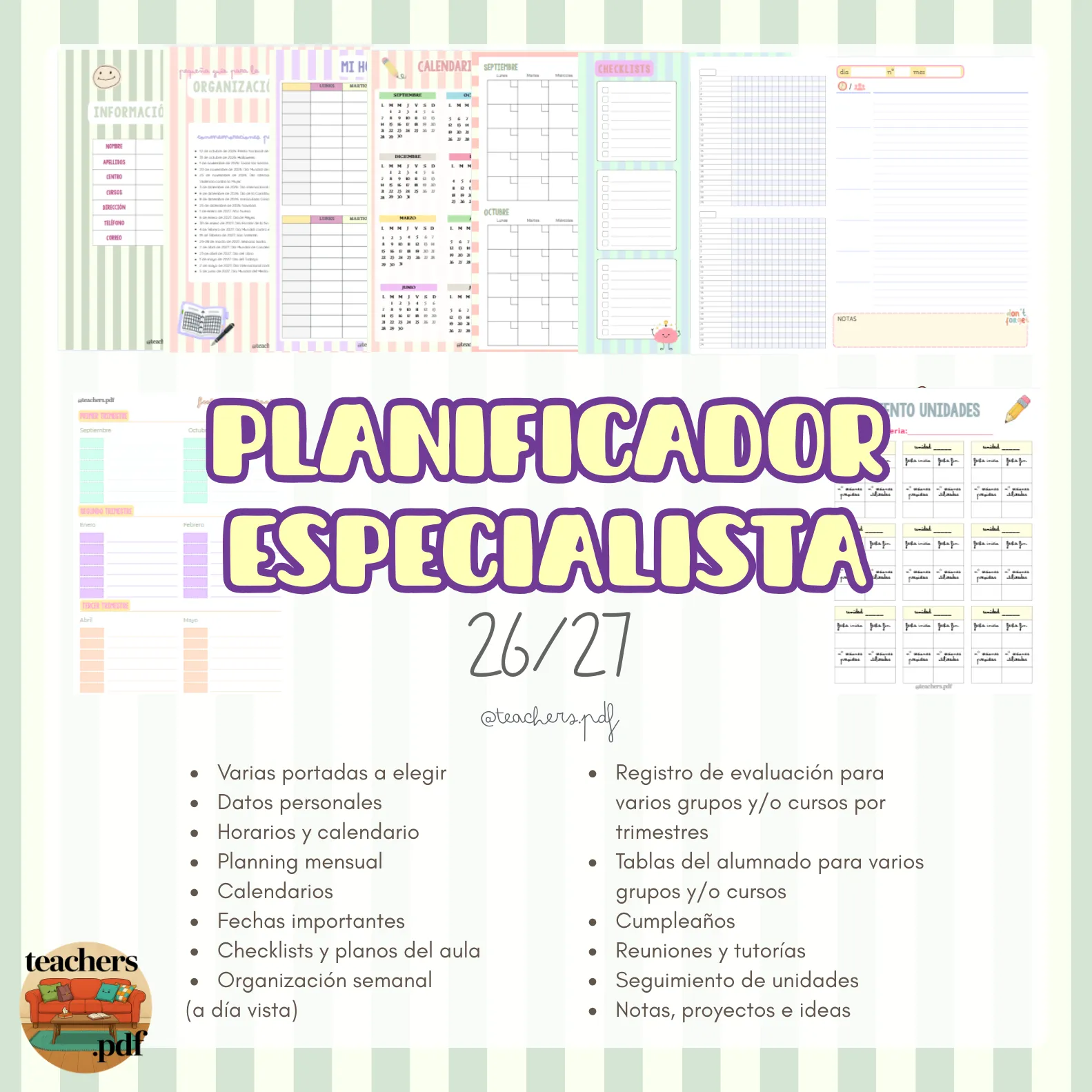 Planificador docente 26/27 ESPECIALISTA