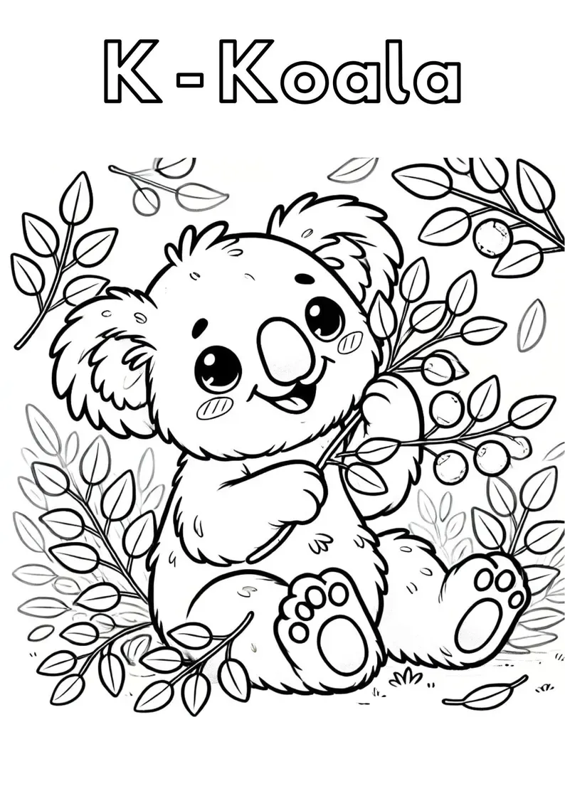 Animal Alphabet Coloring Book