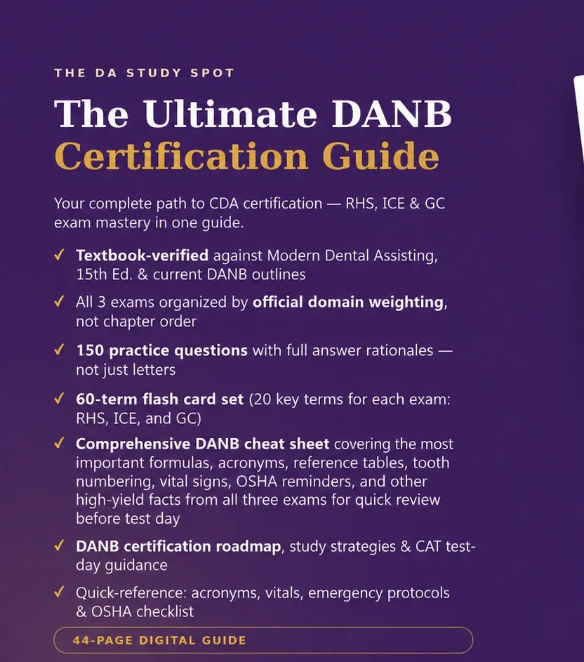  The Ultimate DANB Certification Study Guide — Pass on Your First Try